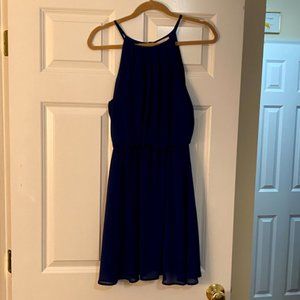 Navy Blue Flow Dress Size Medium